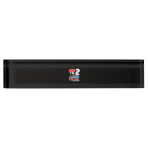 Fire Truck 2 Year Old Firefighter 2nd Birthday Nameplate