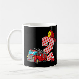 Fire Truck 2nd Birthday Boy Toddler Firefighter 2 Coffee Mug