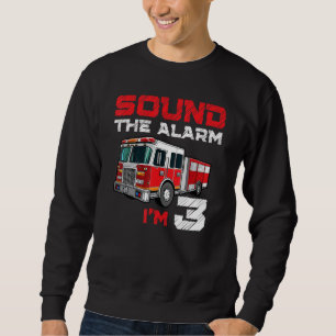 Fire Truck 3rd Birthday Boy Future Firefighter 3 Y Sweatshirt
