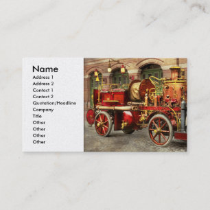 Fire Truck - An electric pump truck 1907 Business Card