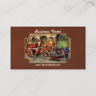 Fire Truck - An electric pump truck 1907 Business Card