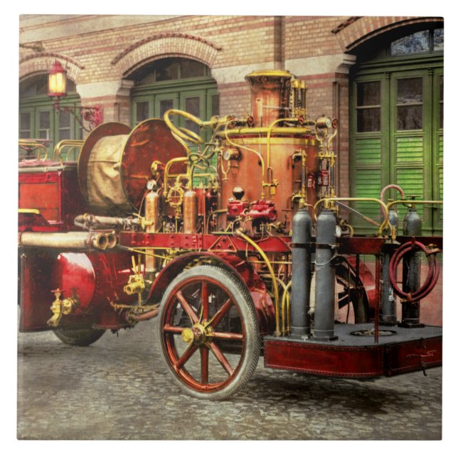 Fire Truck - An electric pump truck 1907 Tile (Front)