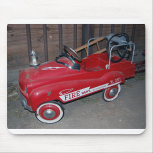 Fire Truck Antique Children's toy Mouse Mat