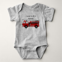 Fire Truck - Baby Romper