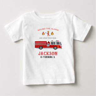 Fire truck Birthday Baby T-Shirt