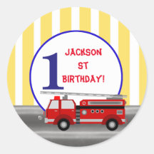 Fire truck birthday party