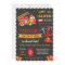 Fire Truck Birthday Party Invitation Fireman