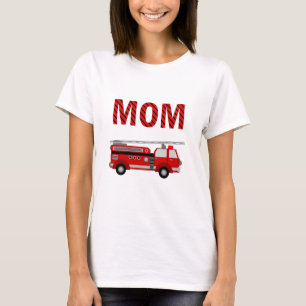 Fire Truck Birthday Party Mum T-Shirt