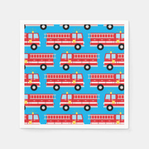 Fire Truck Birthday Party  Napkins