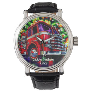 Fire Truck  Christmas Watch