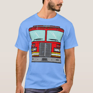 Fire Truck Costume Halloween Firefighter Fireman M T-Shirt