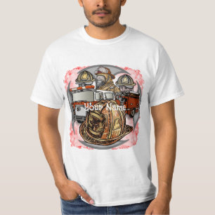 Fire Truck Cross Firefighter t-shirt