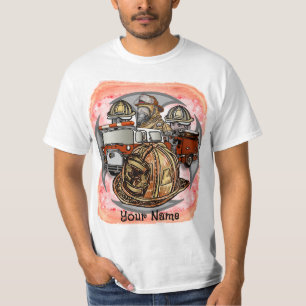 Fire Truck Cross Firefighter t-shirt