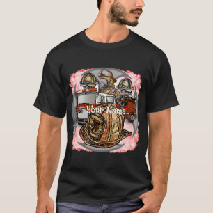 Fire Truck Cross Firefighter t-shirt
