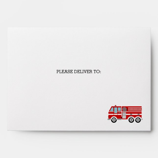Fire Truck Envelope (Front)