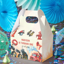 Fire Truck Firefighter 1st Birthday