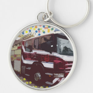 Fire Truck Key Ring