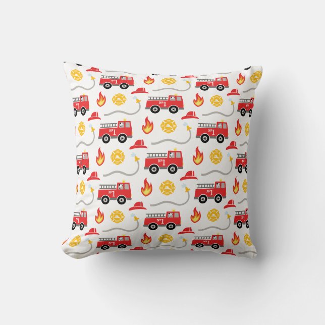 Fire Truck Kids Cushion (Front)