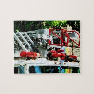 Fire Truck Ladder Jigsaw Puzzle