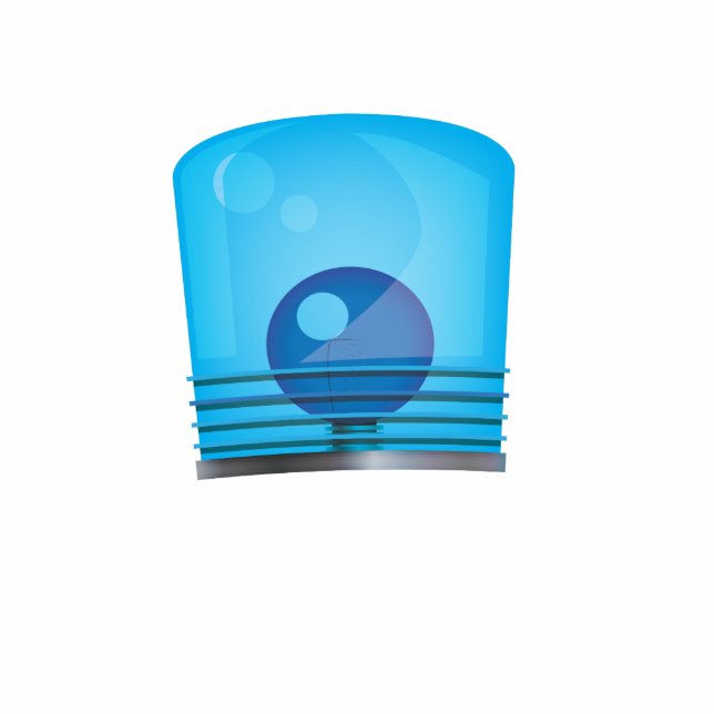 Fire Truck Light Standing Photo Sculpture (Front)