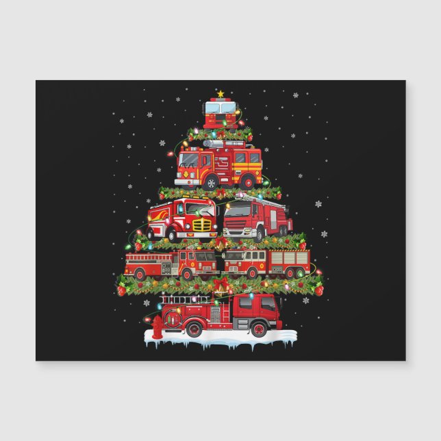 Fire Truck Lights Firefighter Fire Truck Christmas (Front)