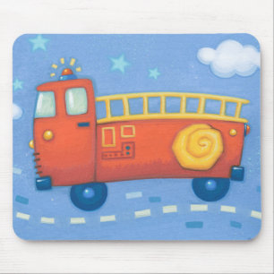 Fire Truck Mouse Mat