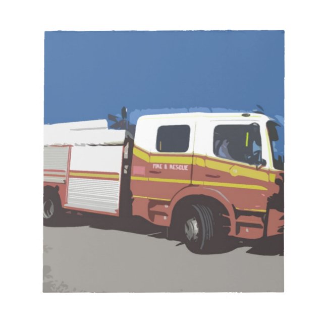 Fire Truck Notepad (Front)