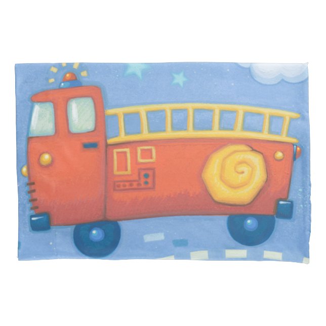 Fire Truck Pillowcase (Front-Left)
