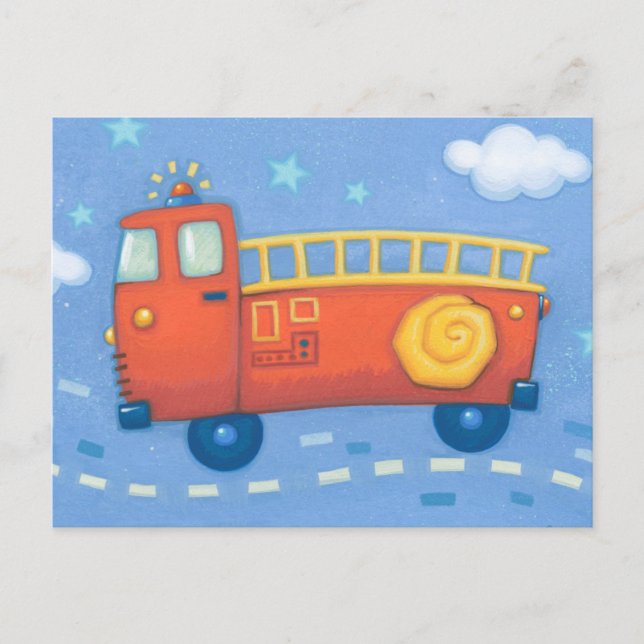 Fire Truck Postcard (Front)