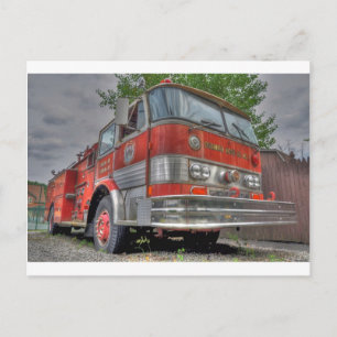 Fire Truck Postcard