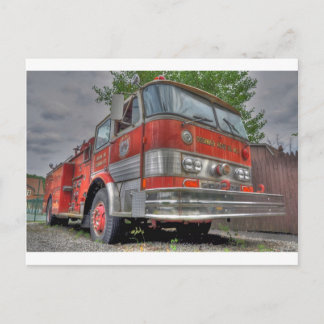 Fire Truck Postcard
