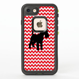 Fire Truck Red Chevron With Schnauzer