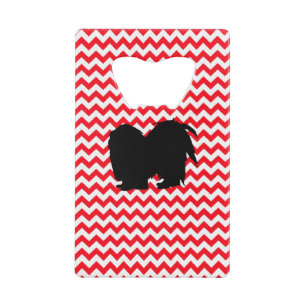 Fire Truck Red Chevron With Shih Tzu Silhouette