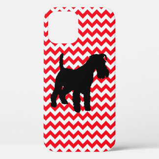 Fire Truck Red Zig Zag With Schnauzer Case-Mate iP iPhone 12 Case