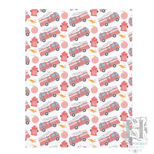 Fire Truck Scrapbook Paper