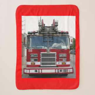 Fire Truck Sherpa Blanket