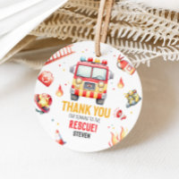 Fire Truck Sound the Alarm Baby Shower