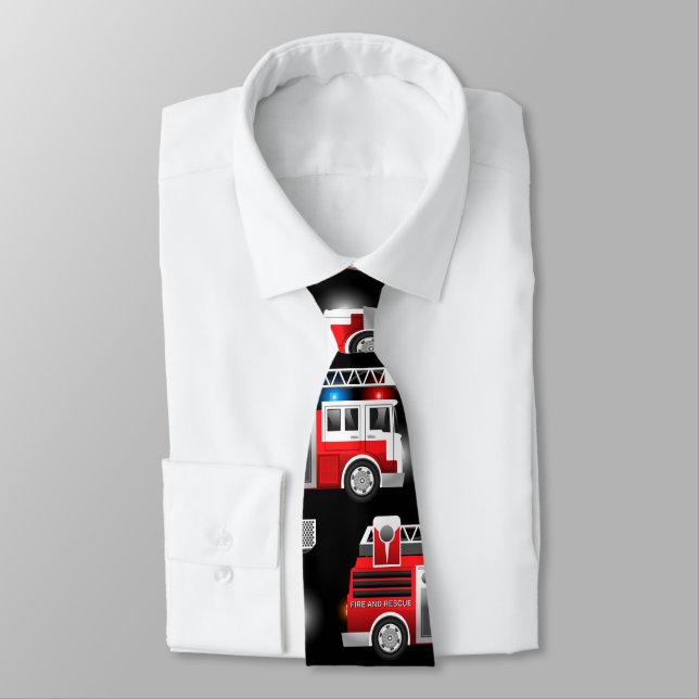 Fire truck tie (Tied)