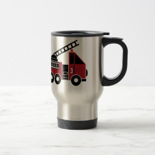 Fire truck travel mug