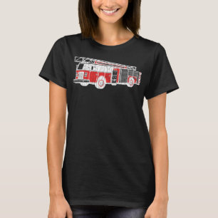 Fire Truck Types Funny Firemen Firefighters Graphi T-Shirt