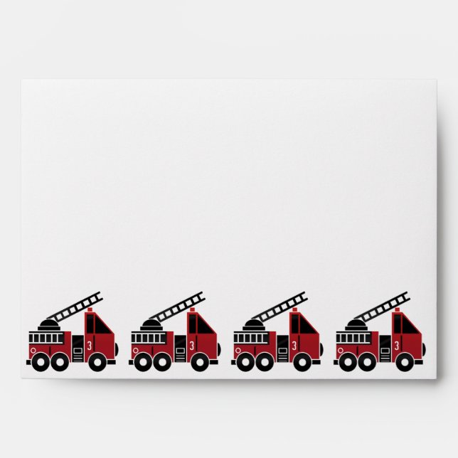 Fire trucks envelopes (Front)