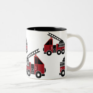Fire trucks mug