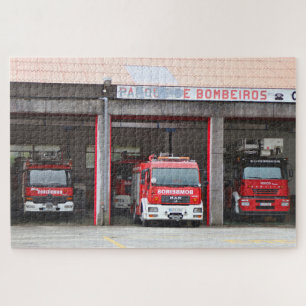 Fire trucks, Santiago, Spain Jigsaw Puzzle