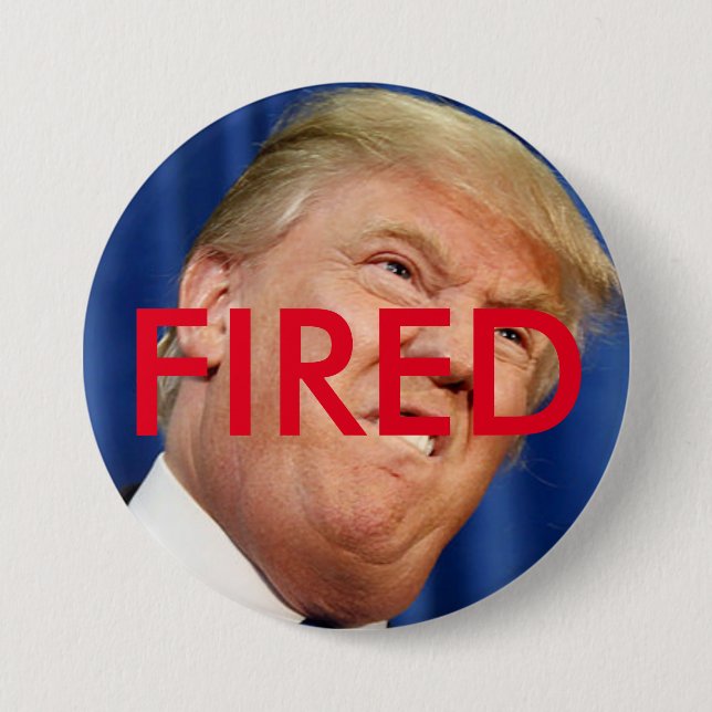 Fire Trump 7.5 Cm Round Badge (Front)
