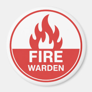 Fire Warden Magnet