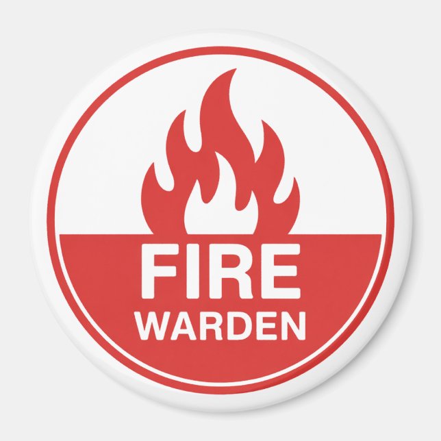 Fire Warden Magnet (Front)