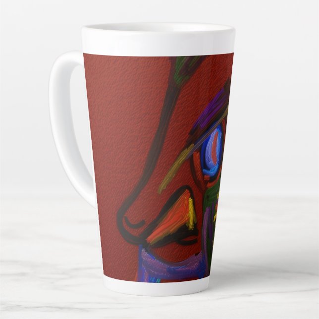 Fire Warrior  Latte Mug (Left Angle)