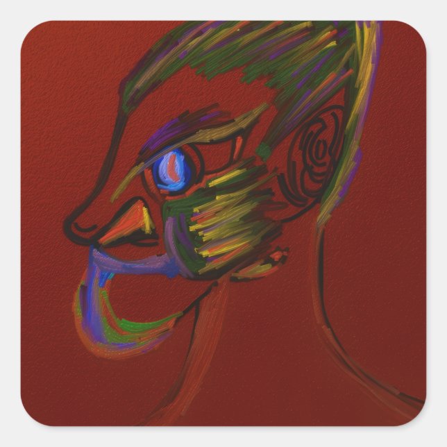 Fire Warrior Square Sticker (Front)