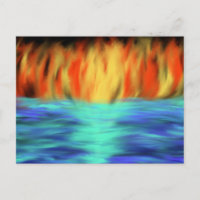 Fire & Water Christian Prophetic Abstract Art