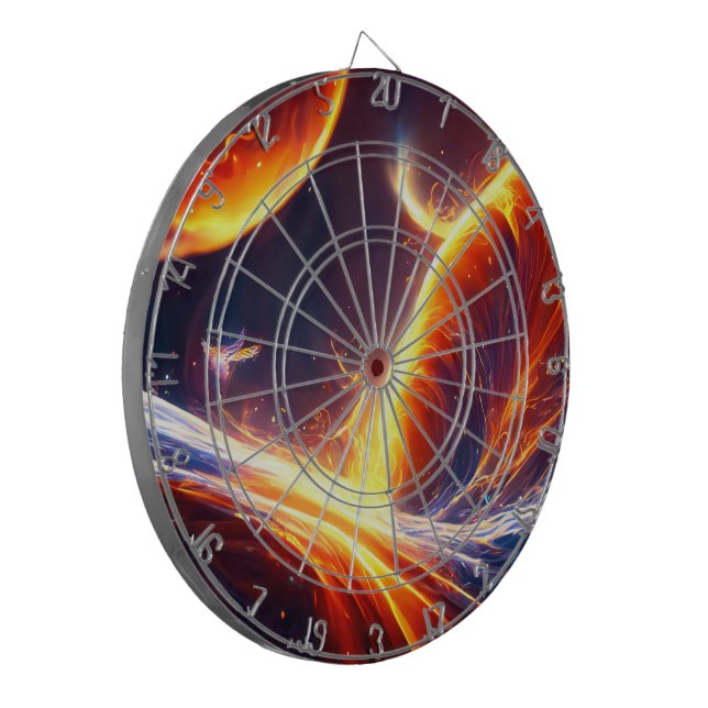 Fire Water Space Dartboard (Front Left)